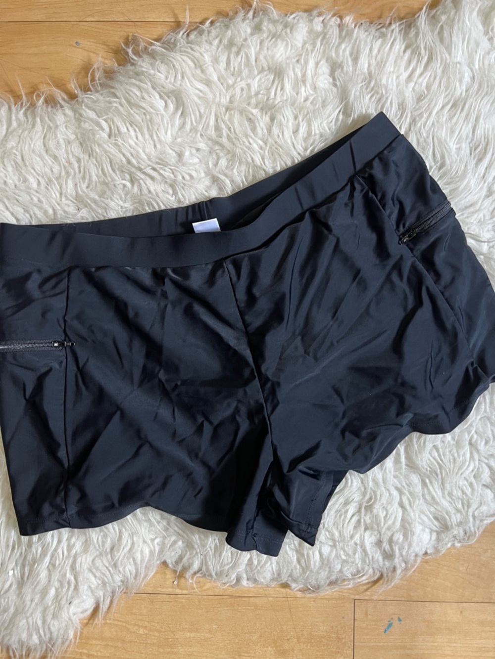 Black Women's Athletic/ swim  Shorts